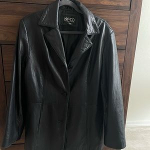 Black Leather Blazer